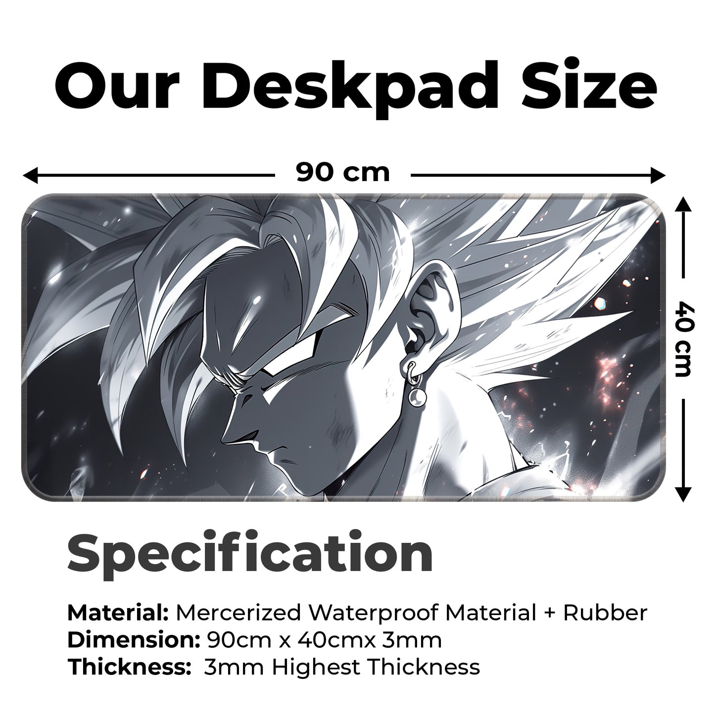 DBZ – Goku Ultra Instinct – XXL Mousepad