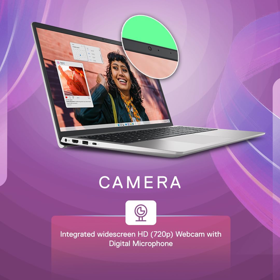 Dell Inspiron 3530 Laptop, 13th Gen Intel Core i5-1334U Processor, 16GB DDR4, 512GB SSD, 15.6"(39.62cm) FHD 120Hz 250 nits, Backlit KB, Win 11 + Mso'21 & 15 Month McAfee, Silver, Thin & Light- 1.62kg