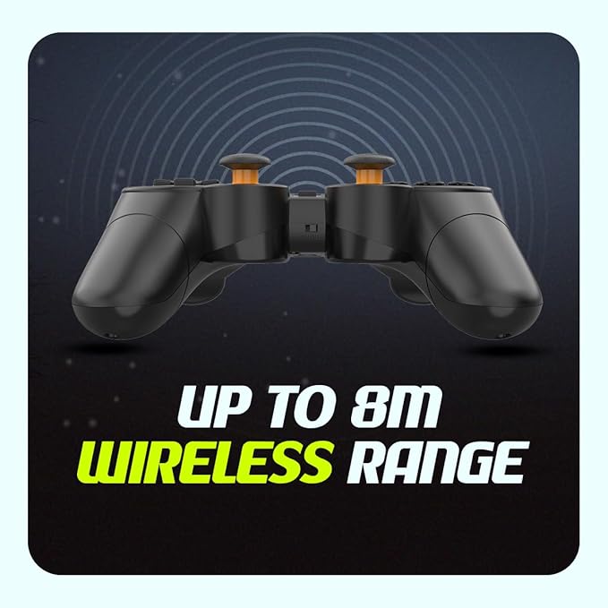 Cosmic Byte Nexus Wireless Controller for PC | Dual Vibration, Sensitive Triggers, Fast Response | Powered by 2 AAA Batteries (Not Included)