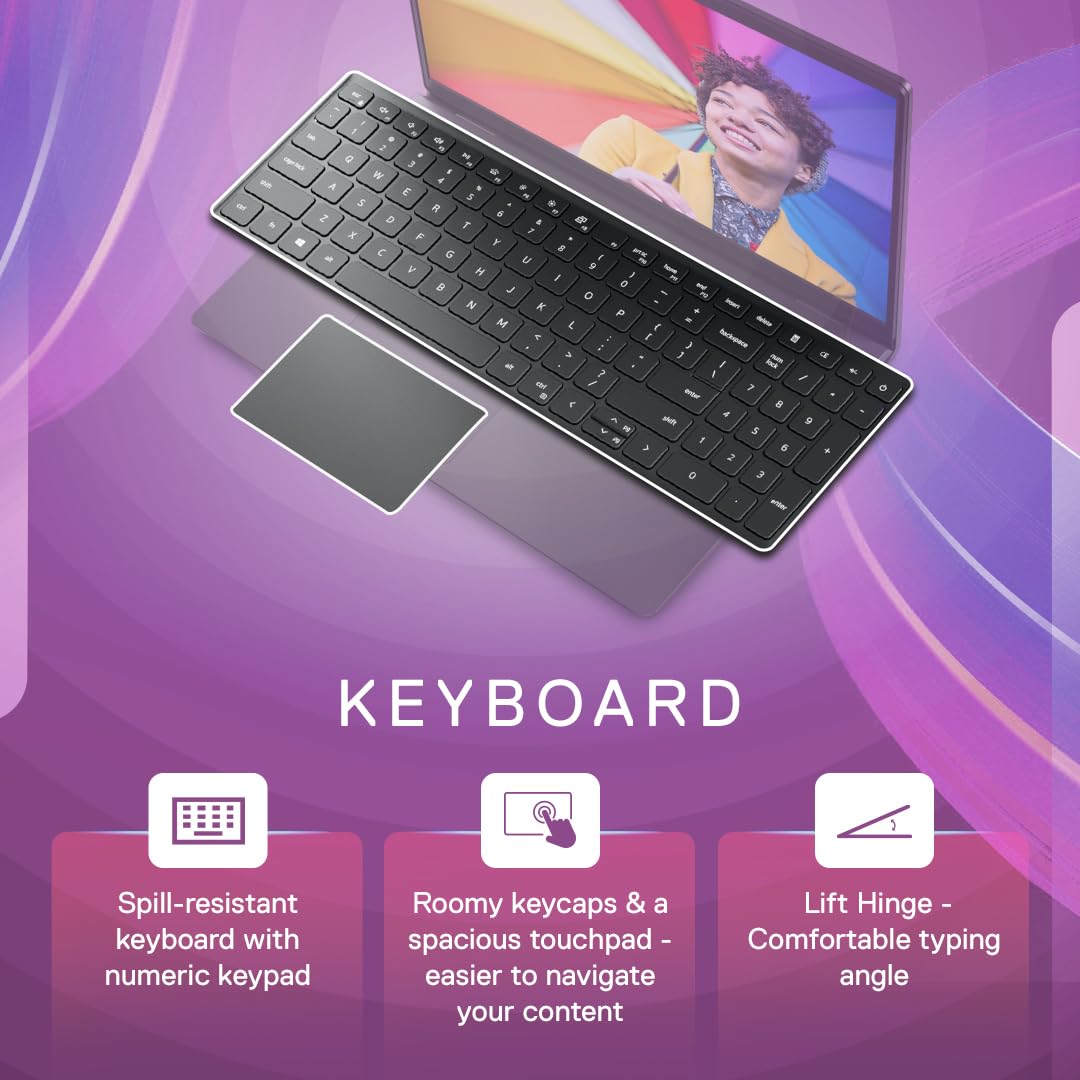 Dell Inspiron 3520 Laptop, 12th Gen Intel Core i5-1235U Processor, 8GB, 512GB SSD, 15.6" (39.62Cms) FHD Display- 3 Side Narrow Border, Win 11 + MSO'21, 2 Tuned Speakers, Black, Thin & Light-1.65Kg