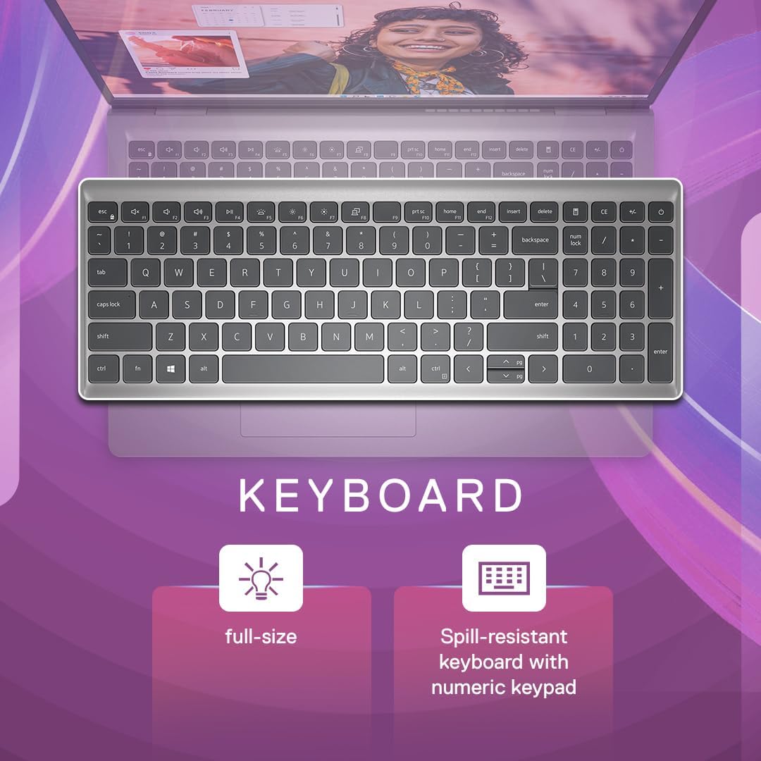Dell Inspiron 3530 Laptop, 13th Gen Intel Core i5-1334U Processor, 16GB DDR4, 512GB SSD, 15.6"(39.62cm) FHD 120Hz 250 nits, Backlit KB, Win 11 + Mso'21 & 15 Month McAfee, Silver, Thin & Light- 1.62kg