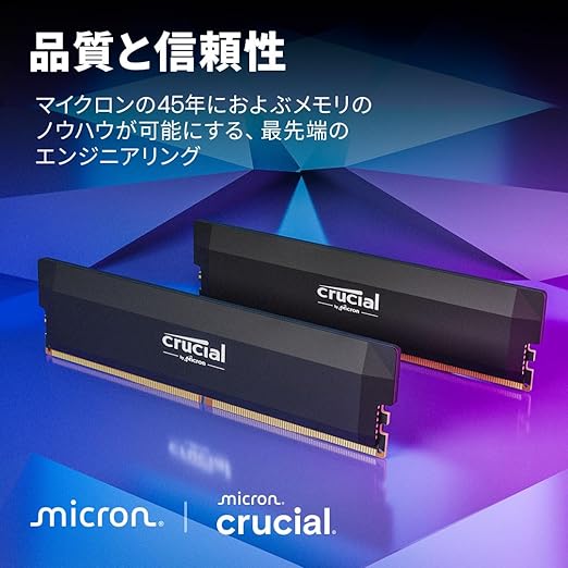 Crucial PRO CP16G60C36U5B Desktop Memory 16GB DDR5-6000 Limited Overclocking