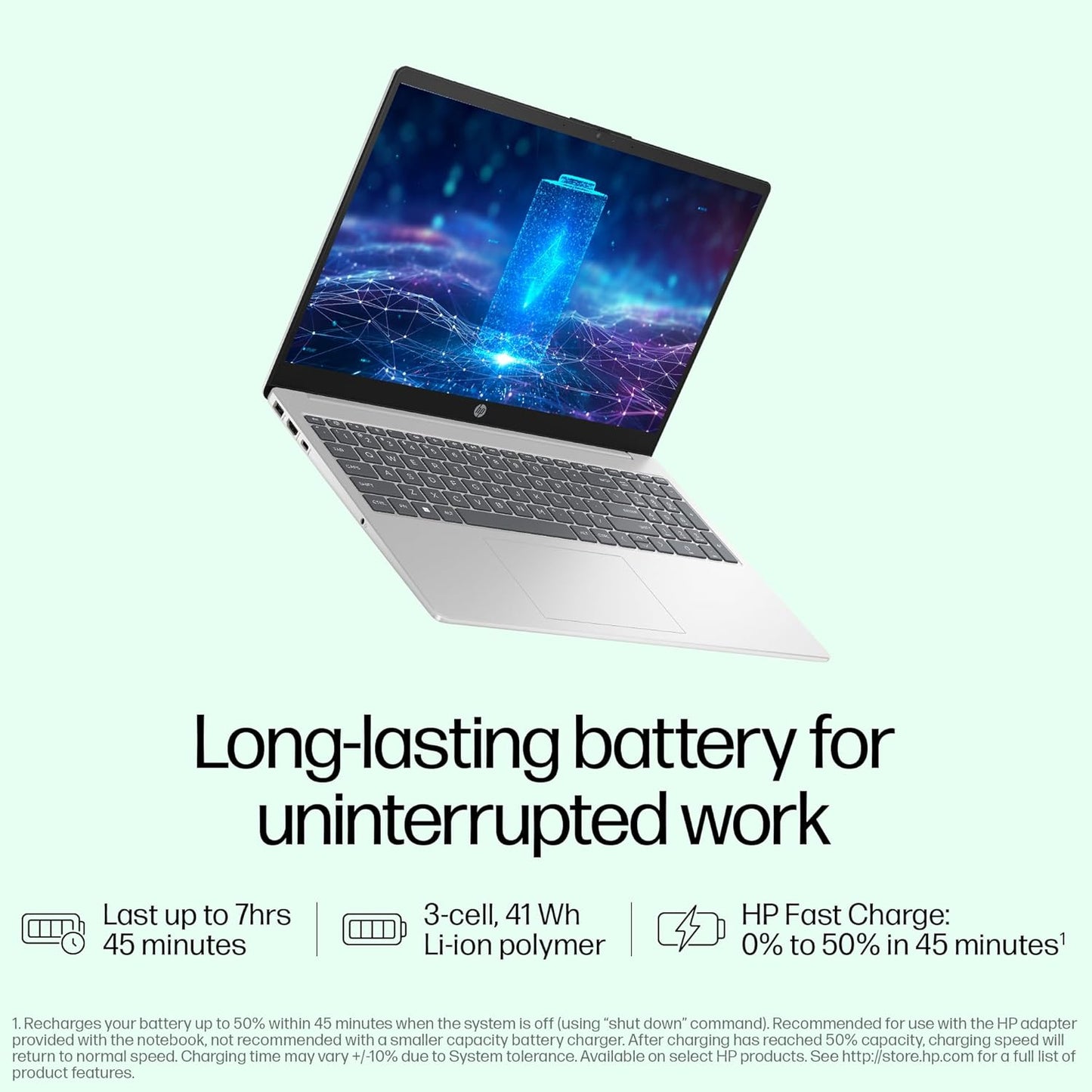 HP 15,13th Gen Intel Core i7-1355U Laptop,(16GB DDR4, 512GB SSD) Antiglare, 15.6’’/39.6cm, FHD, Win11, M365 Basic(1yr), Office Home 24, Silver, 1.59kg, Iris Xe, FHD Camera w/Shutter, Backlit, fd0468tu