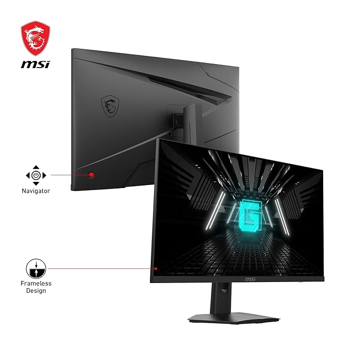 MSI G274F 27-Inch FHD Gaming Monitor - 1920 x 1080 Rapid IPS Panel, 180Hz Refresh Rate, 1ms Response Time, 134% sRGB Color Gamut, G-SYNC Compatible, Anti-Flicker Technology, VESA Mount, Black