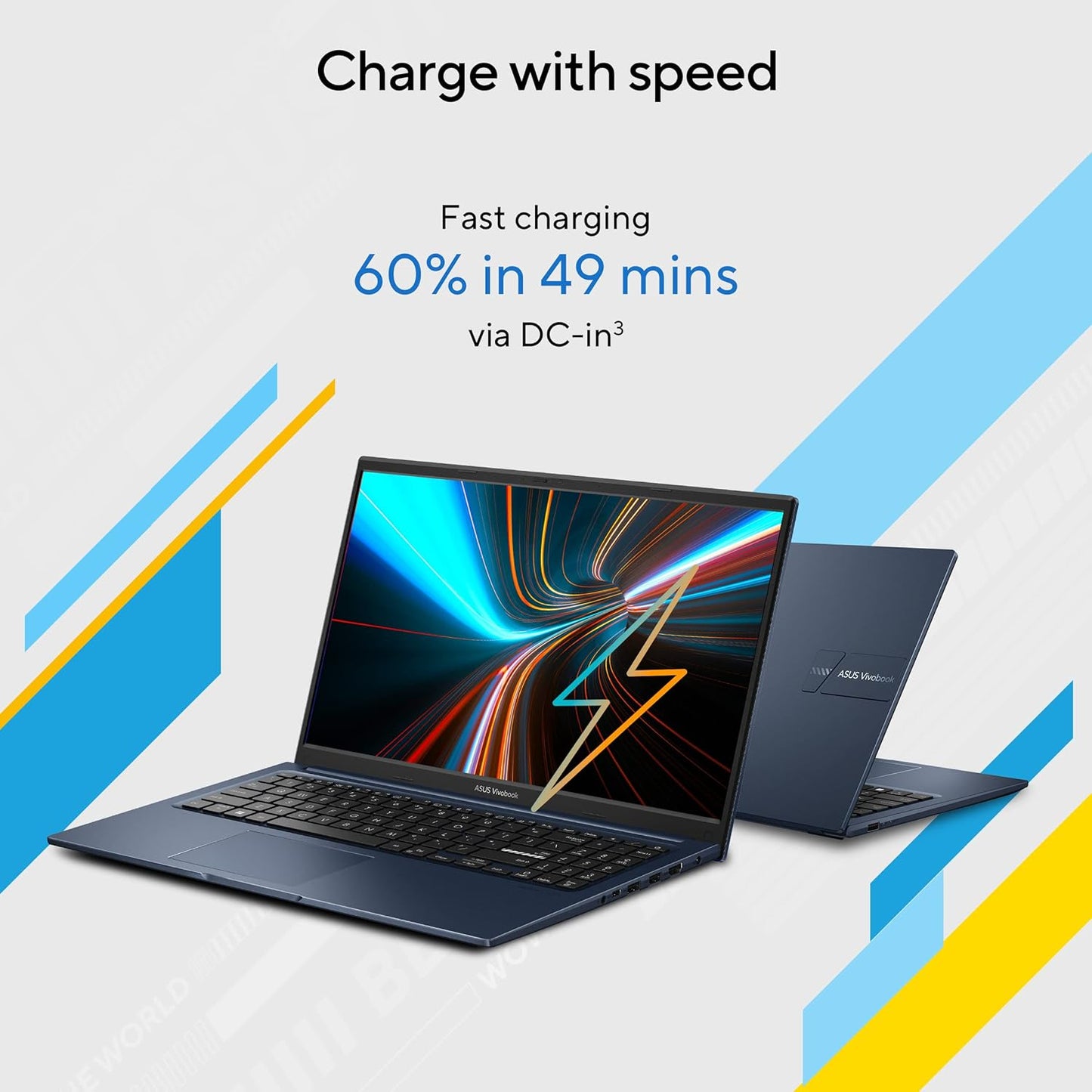 ASUS Vivobook 15, Light Weight Laptop, IntelCore i5-1235U (8GB/512GB/Intel Iris Xe /15.6" FHD/Windows 11 Home),Quiet Blue,X1504ZA-NJ520WS