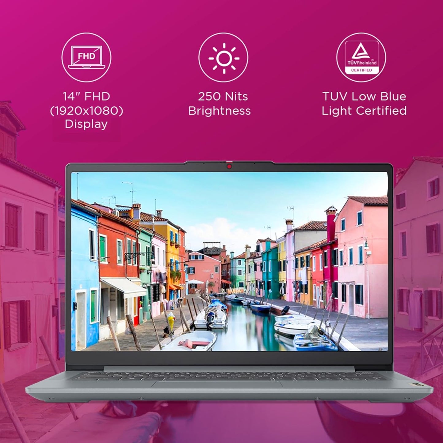 Lenovo IdeaPad Slim 3 12th Gen Core i5-12450H 14 inch (35.5cm) FHD Laptop (8GB RAM/512GB SSD/Windows 11/MS Office 2021/Alexa Built-in/1Yr ADP Free/3 Month Game Pass/Grey/1.3Kg), 83EQ005TIN