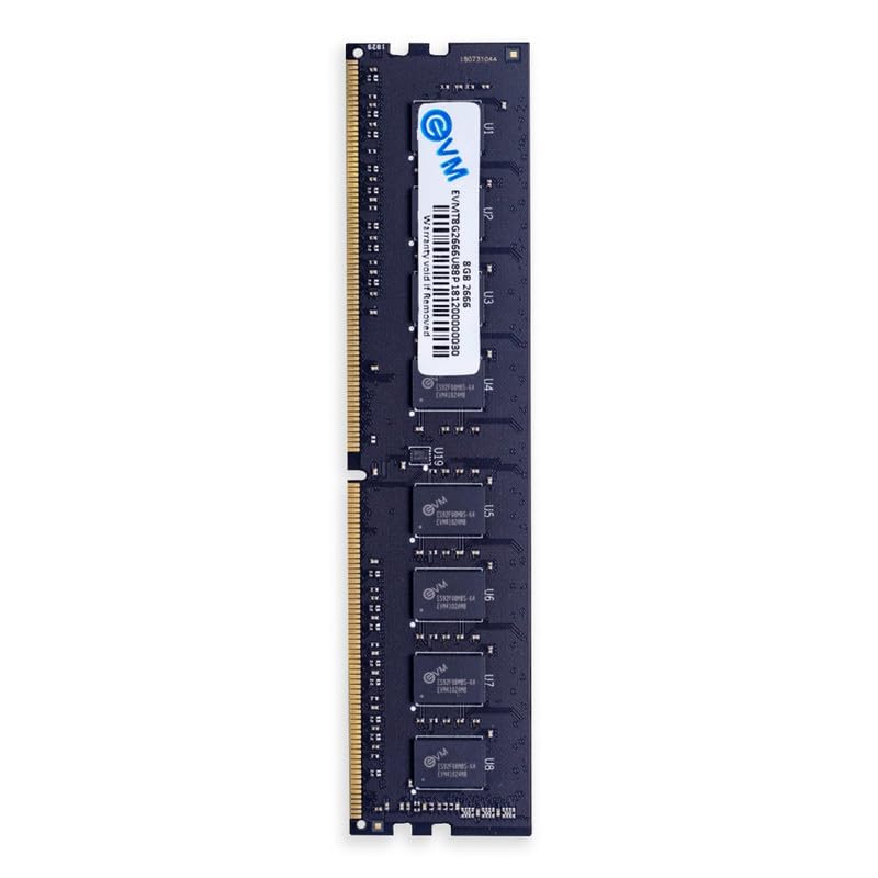 EVM 8GB DDR4 Desktop RAM 3200MGHZ - Update Your Desktop's Performance - CL15 Latency - Compatible with Intel, AMD, and Mac Systems - 10 Years Warranty
