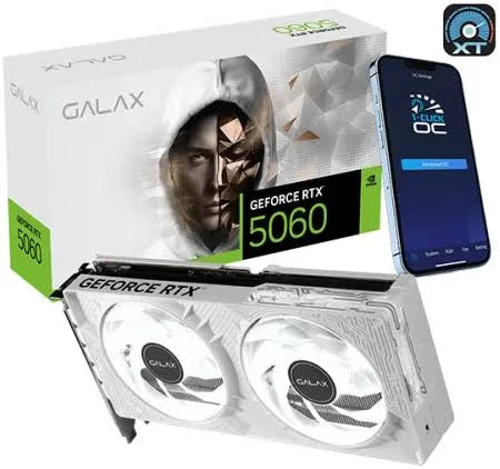 GPU GALAX RTX5060 1-CLICK OC WHITE (LAUNCH EDITION) 8GB GDDR7