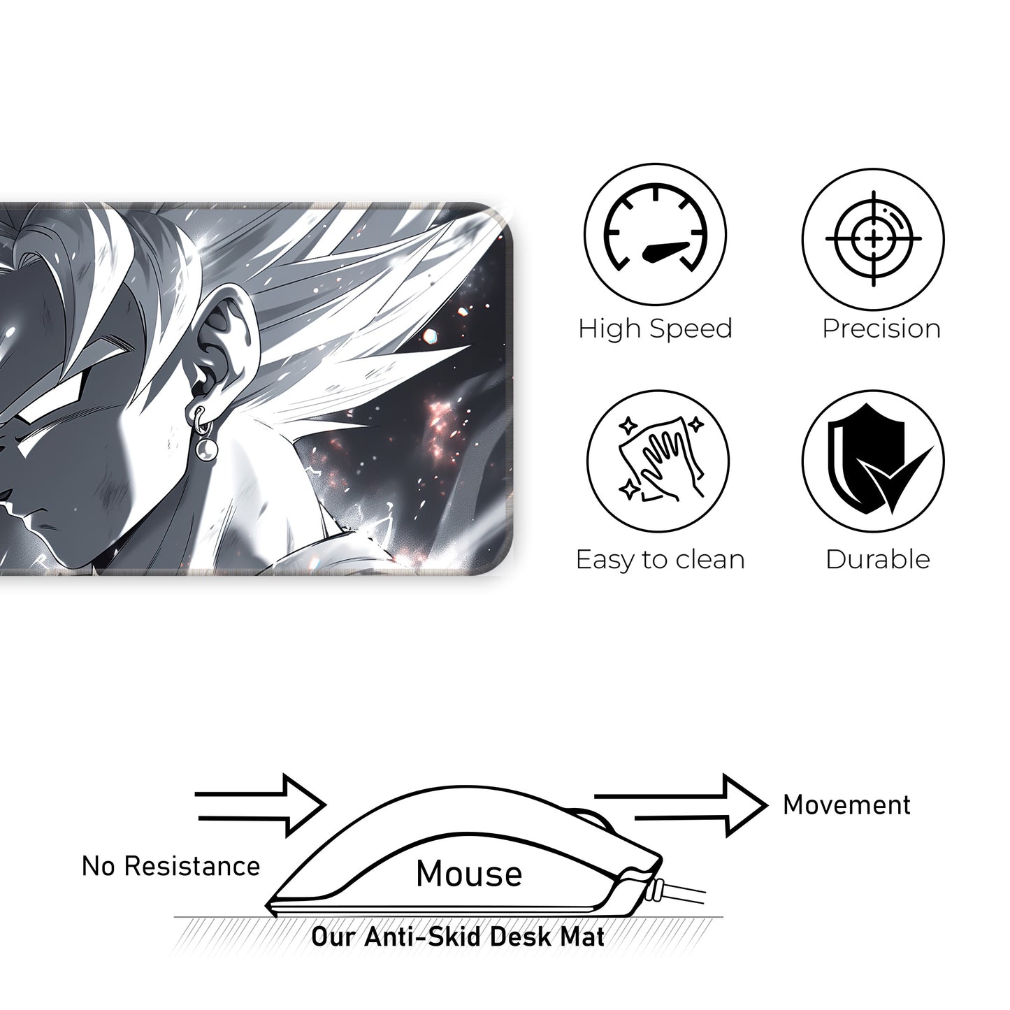 DBZ – Goku Ultra Instinct – XXL Mousepad
