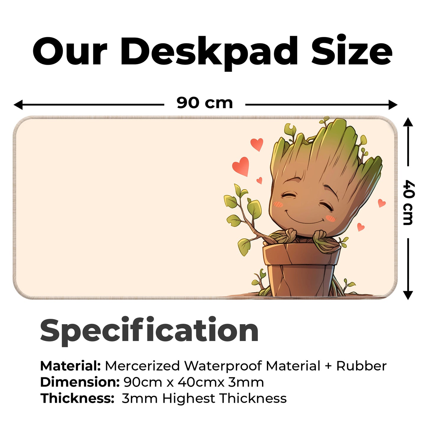 Cute Groot – XXL Mousepad