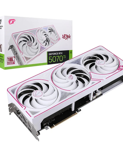 Colorful iGame RTX 5070 Ti Ultra W OC 16GB GDDR7 Graphics Card (White)