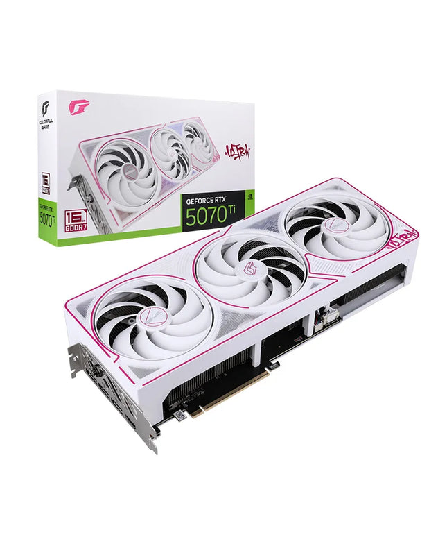 Colorful iGame RTX 5070 Ti Ultra W OC 16GB GDDR7 Graphics Card (White)