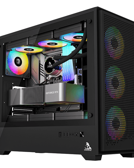 TAG Gamerz Nebula, 3 ARGB Fans, ATX Mid-Tower Cabinet (Black