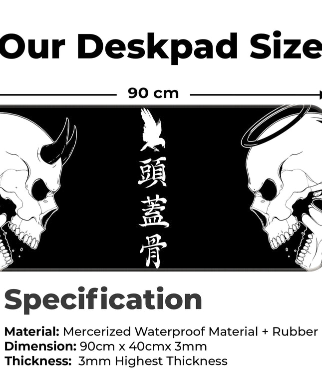Devil or Angel – Black – XXL Mousepad