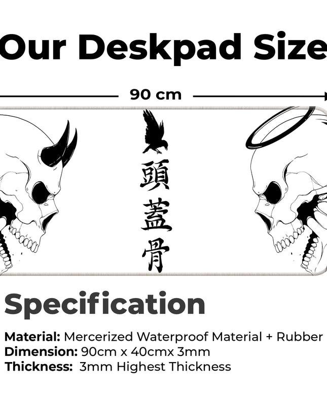 Devil or Angel – White – XXL Mousepad