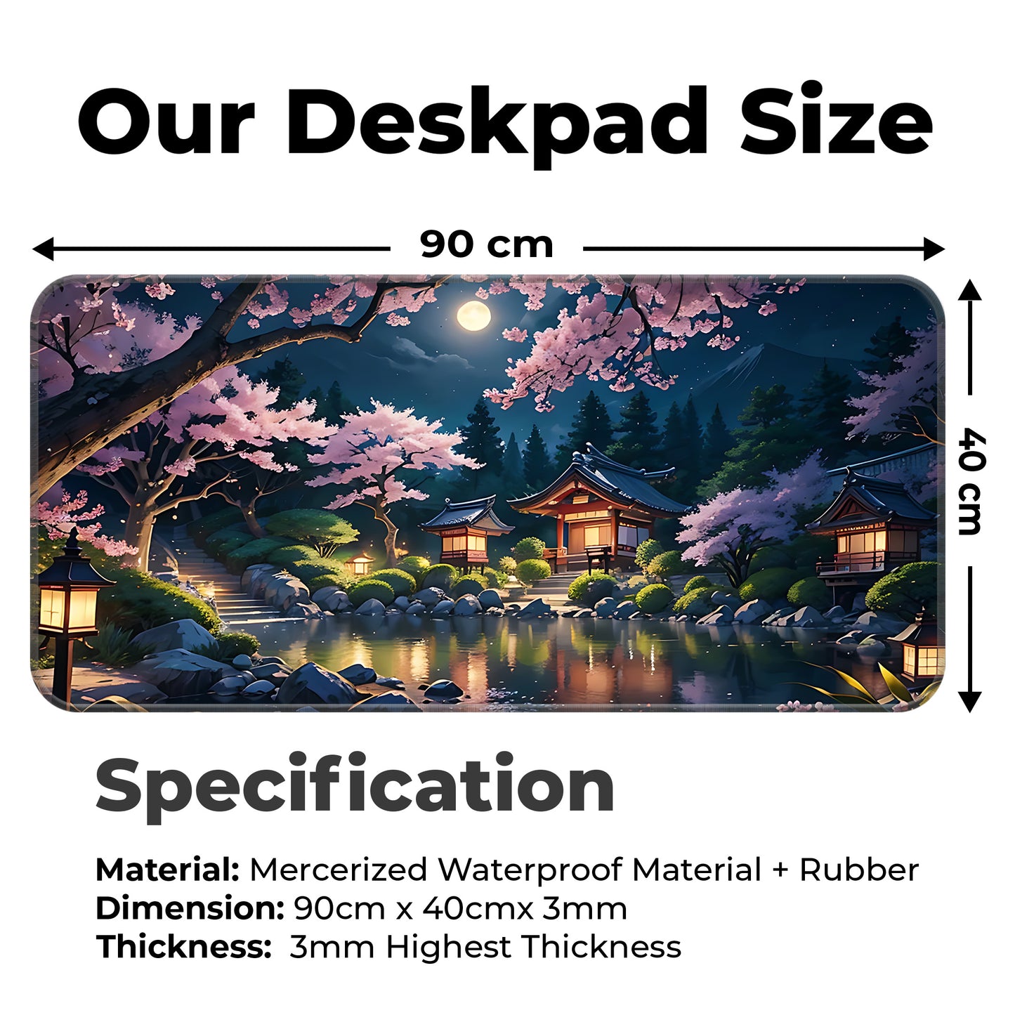 Japanese Festive Night – XXL Mousepad