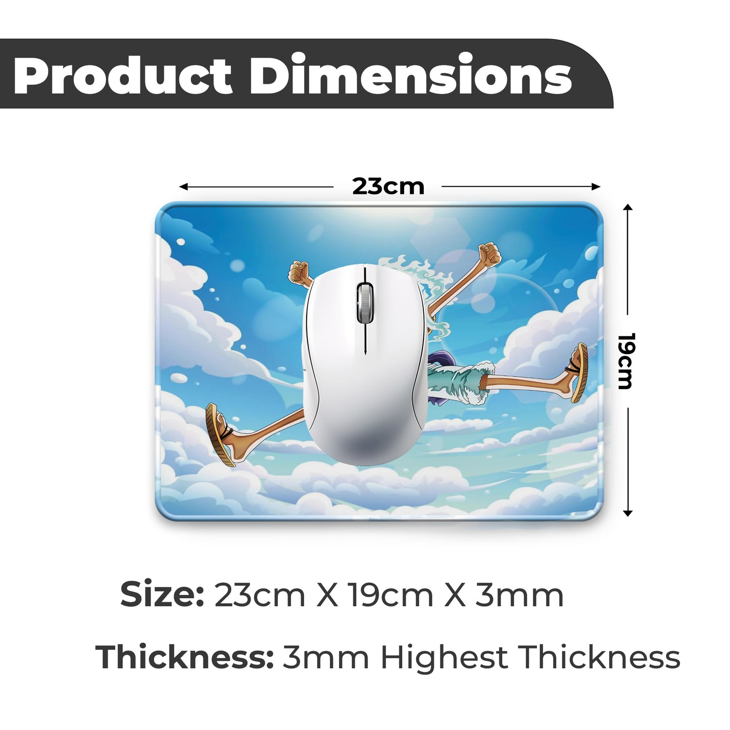 Luffy Gear 5 – S Size Mousepad