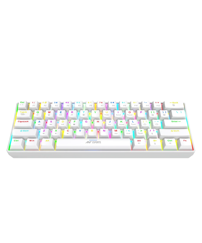MK1350 Mini Wired Mechanical Gaming Keyboard - White