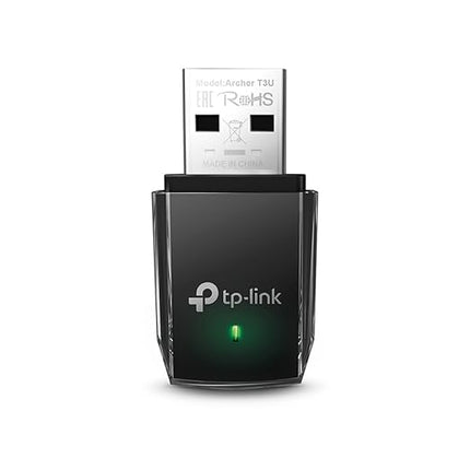 TP-Link AC1300 USB WiFi Adapter (Archer T3U) - 2.4G/5G Dual Band Mini Wireless Network Adapter for PC Desktop, MU-MIMO Wi-Fi Dongle, USB 3.0,