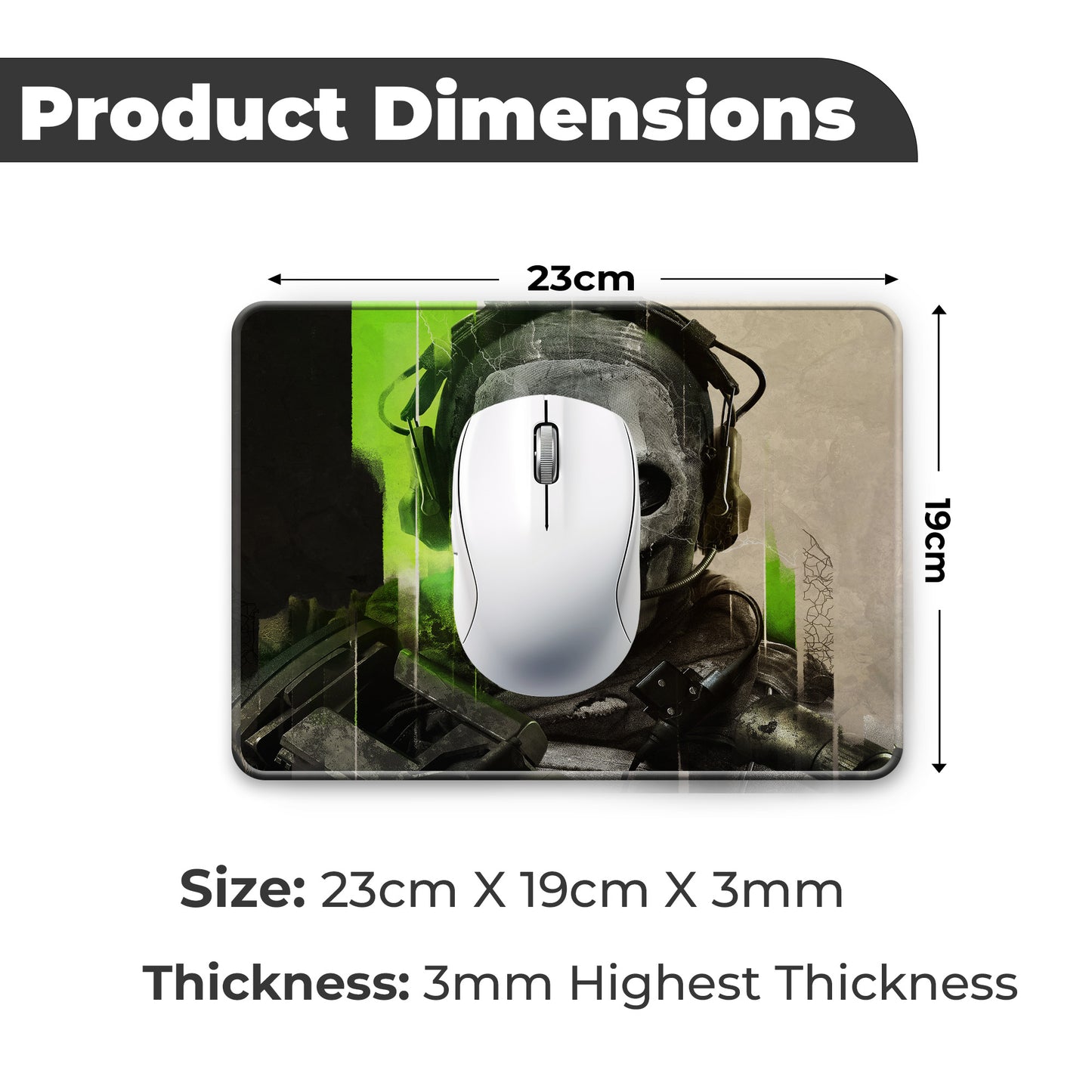 Ghost – S Size Mousepad