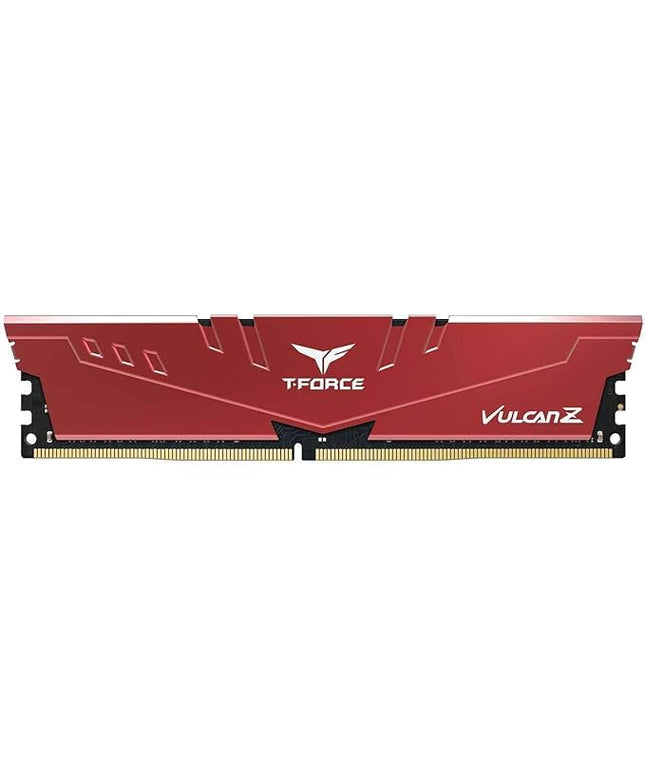 TeamGroup T-Force Vulcan Z 8GB 3600MHz (3600MT/s) CL18 Red DDR4 UDIMM Desktop Gaming Memory, Metal Heatsink, Supports XMP 2.0, Compatible with Intel/AMD CPU, High Performance, Low Latency RAM Module