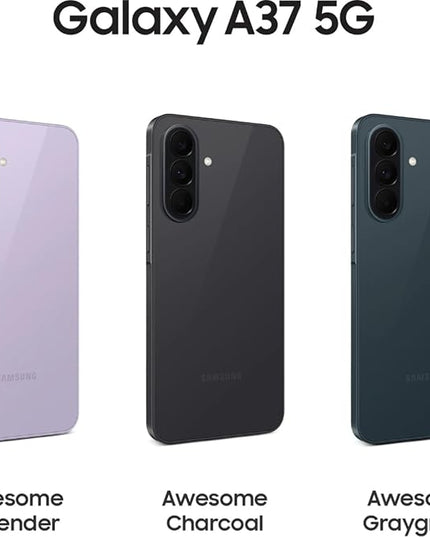 Samsung Galaxy A37 5G (Awesome Graygreen, 8GB RAM, 128GB Storage) | Exynos 1480 Octa-Core Processor | 50MP + 8MP AI Dual Camera | 12MP Front Camera | 6.7-inch FHD+ Super AMOLED 120Hz Display |