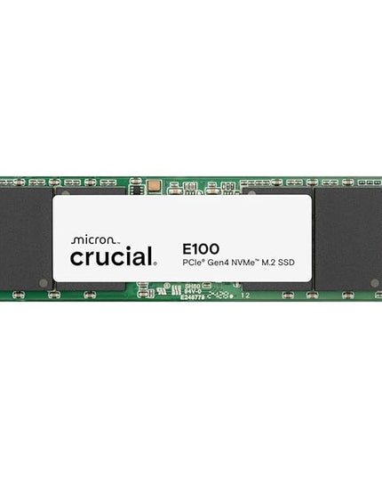 Crucial E100 SSD 480GB M.2 NVMe PCIe Gen4 Internal SSD, Up to 4,700MB/s, Laptop & Desktop Compatible - CT480E100SSD8
