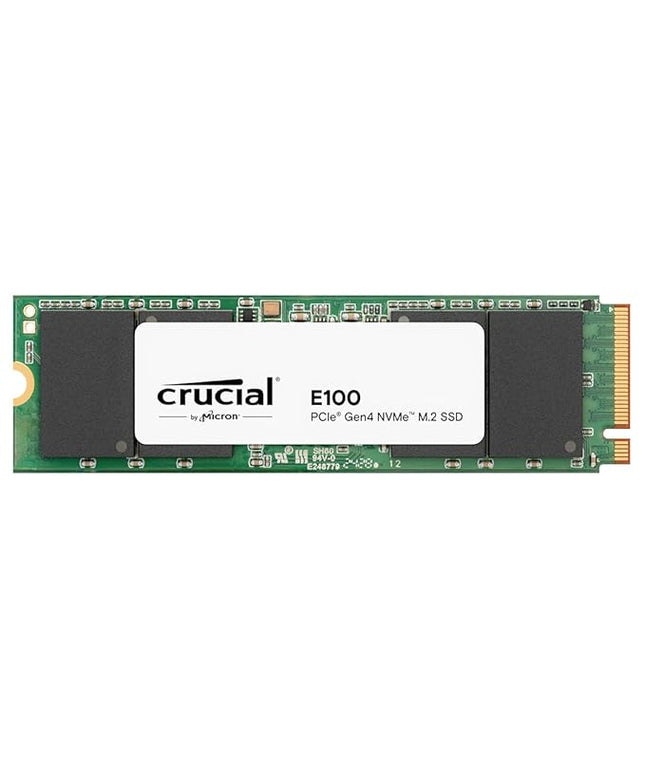 Crucial E100 SSD 480GB M.2 NVMe PCIe Gen4 Internal SSD, Up to 4,700MB/s, Laptop & Desktop Compatible