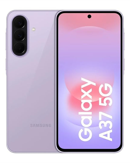 Samsung Galaxy A37 5G (Awesome Lavender, 8GB RAM, 256GB Storage) | Exynos 1480 Octa-Core Processor | 50MP + 8MP AI Dual Camera | 12MP Front Camera | 6.7-inch FHD+ Super AMOLED 120Hz Display |