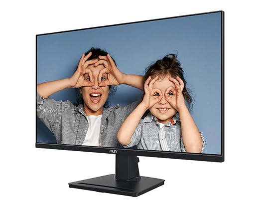 MSI PRO MP275 27-inch IPS 1920 x 1080 (FHD) Computer Monitor, 100Hz, Free-Synch, HDMI, VGA Port, VESA Mountable, Tilt, Speaker, 1ms, Black
