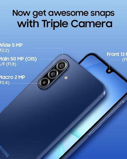 Samsung Galaxy A17 5G (Gray, 6GB RAM, 128GB Storage) | 50 MP No Shake Camera | Gemini Live | Circle to Search | Super AMOLED | Corning Gorilla Glass Victus | 7.5mm Sleek | AI