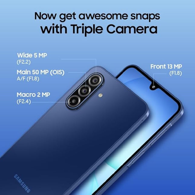Samsung Galaxy A17 5G (Gray, 6GB RAM, 128GB Storage) | 50 MP No Shake Camera | Gemini Live | Circle to Search | Super AMOLED | Corning Gorilla Glass Victus | 7.5mm Sleek | AI