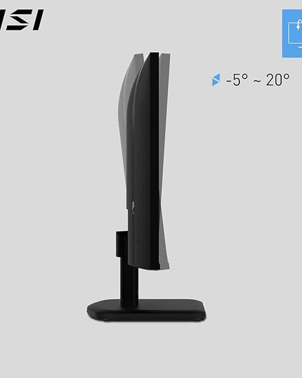 MSI PRO MP251L E2 24.5-Inch FHD Office Monitor - 1920 x 1080 IPS Panel, 4-Sided Frameless, 120 Hz Refresh Rate, Eye-Friendly Screen, Tilt-Adjustable - HDMI 1.4b, D-sub