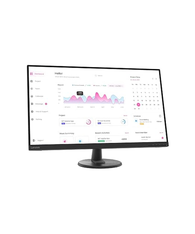 Lenovo D32-40 Monitor - 31.5-inch, FHD, 60Hz, Anti Glare Screen, Raven Black, 66FCGAC2AU
