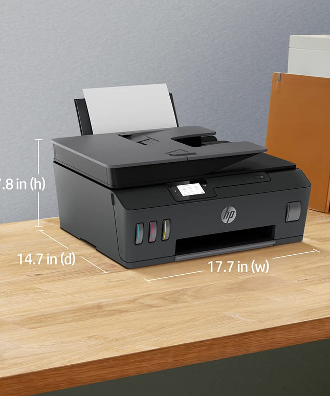 HP Smart Tank 530 All-in-one WiFi Colour Printer with ADF (Upto 18000 Black and 8000 Colour Pages Included in The Box). - Print, Scan & Copy for Office/Home