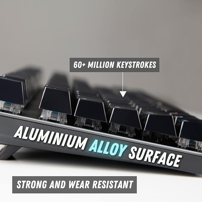 RAPOO V500 PRO Full Size RGB Mechanical USB-A Gaming Keyboard -Spill Resistant, Anti-Ghosting, Conflict Free Design, Compatible with Windows, macOS - Black