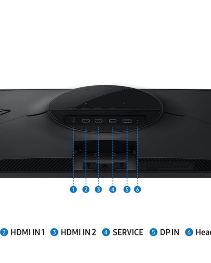 Samsung 27" Odyssey G5 Fast IPS Gaming Monitor|QHD 2560 x 1440|200 Hz|1ms|300nits|HDR10|FreeSync Premium|Ports-DP,2 HDMI,Headphone|Wall Mountable|LS27FG530EWXXL|Black