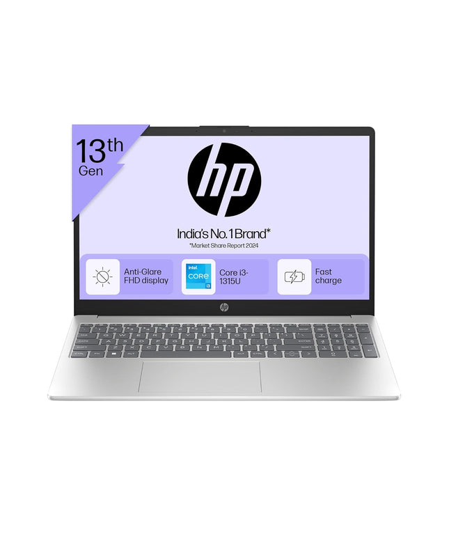Laptop HP 15-fd0465TU - i3-1315U | 8GB Ram | 512 GB SSD |Win11+MSO | 15.6" FHD | Silver