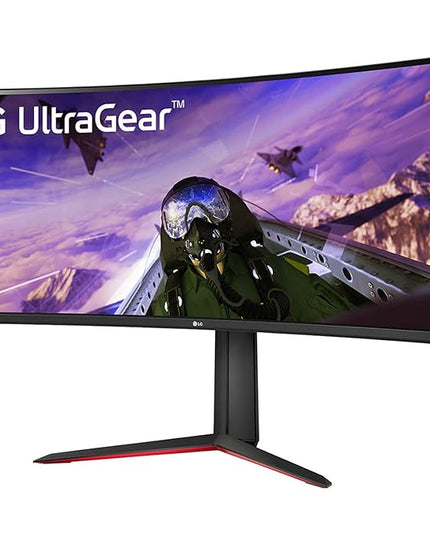 LG Electronics Ultragear 21:9 Curved Gaming LED Monitor 86.42 Cm (34 Inch),Qhd 3440 X 1440,5Ms,160Hz,AMD Freesync Premium,HDR 10,Srgb 99%,Height Adjust Stand,Dp,Hdmi,Speaker,Headphone Out,34Gp63A