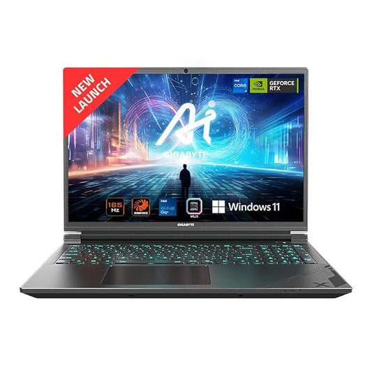 GIGABYTE G6X 9MG-42IN853SH, i7-13650HX, GeForce RTX 4050 GDDR6 6GB, 16.0“ 16:10 WUXGA (1920x1200) 165Hz Display (45% NTSC, MUX Switch, DDR5 4800 8GB*2, Gen4 512GB, 1-Zone RGB Backlit Keyboard