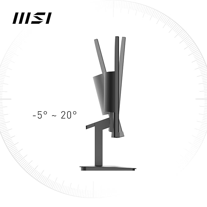 MSI PRO MP275 27-inch IPS 1920 x 1080 (FHD) Computer Monitor, 100Hz, Free-Synch, HDMI, VGA Port, VESA Mountable, Tilt, Speaker, 1ms, Black