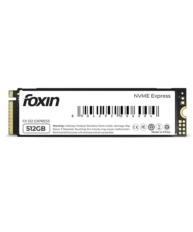 FOXIN SSD 512 GB NVMe | Internal Solid State Drive with Micron Chipset, SMI controller, M.2 PCIe 3.0 interface | Ultra-low Power Consumption | Read/Write Speed Upto 2100/1800 MB/s | 5 Yrs Warrant
