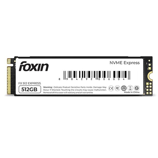 FOXIN SSD 512 GB NVMe | Internal Solid State Drive with Micron Chipset, SMI controller, M.2 PCIe 3.0 interface | Ultra-low Power Consumption | Read/Write Speed Upto 2100/1800 MB/s | 5 Yrs Warrant