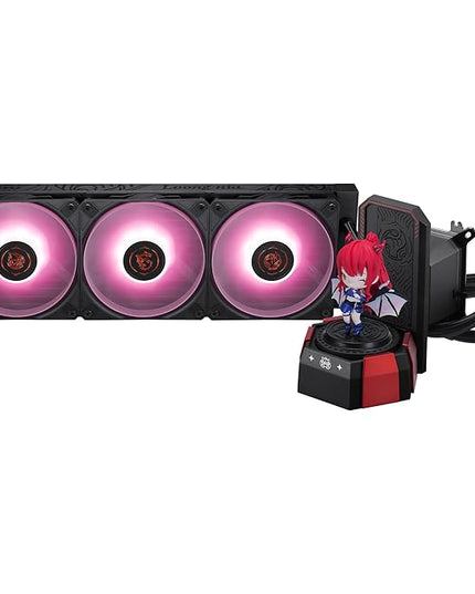 MSI CORELIQUID A17 MLG Edition AIO CPU Liquid Cooler - MLG Exclusive Figure, Figure Display Area, Full-Plane & Screwless Copper Base, Improved Water Channel Design, ARGB GEN2