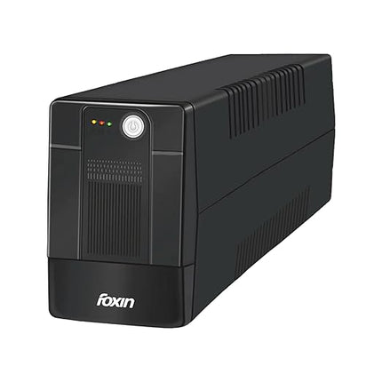 Foxin 1000VA UPS - Uninterrupted Power Supply with Overload Protection, Auto Restart, Generator Compatible, Cold Start & AVR | Ideal for Home PC, Gaming Computer, Laptop | BIS Certified