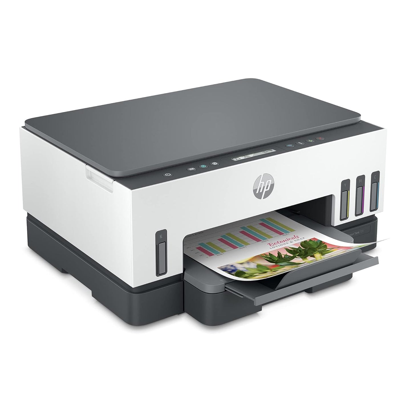HP Smart Tank 720 All-in-One Auto Duplex WiFi Colour Printer, Print, Scan & Cope for Office,White