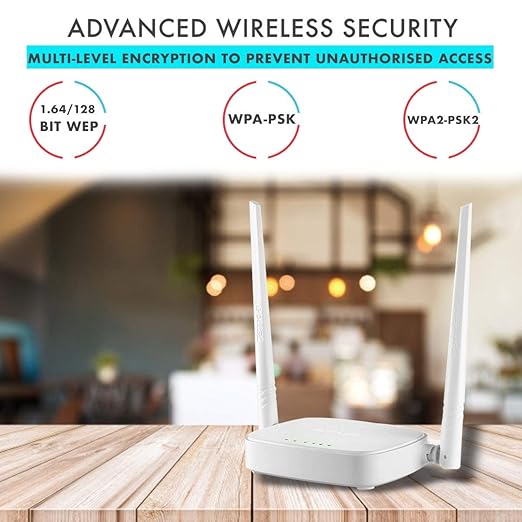 Tenda N301 Wireless-N y Setup Router (White, Not a Modem) - RJ45 (single_band, 100 megabits_per_second)