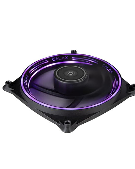 Galax Vortex Wind 02 120mm aRGB Cooling PC Fan with Addressable RGB LED Silent Case Cooling Fan 120mm for Computer, Built-in Anti-Vibration Pads, Ultra Quiet, Front Spectrum RGB LED Effect - (VW-02)