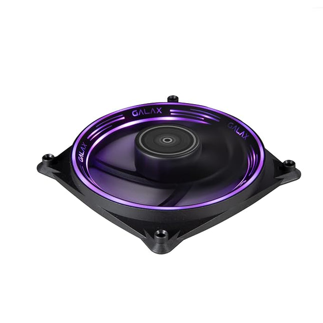 Galax Vortex Wind 02 120mm aRGB Cooling PC Fan with Addressable RGB LED Silent Case Cooling Fan 120mm for Computer, Built-in Anti-Vibration Pads, Ultra Quiet, Front Spectrum RGB LED Effect - (VW-02)