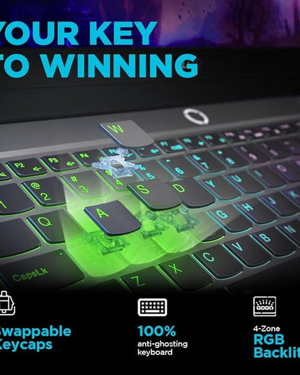 Lenovo LOQ 13th Gen Intel Core i7-13650HX 15.6" (39.6cm) 144Hz 300Nits FHD Gaming Laptop (16GB/512GB SSD/Win 11/NVIDIA RTX 4050 6GB/1Yr ADP Free/MSO 24/Grey/2.3Kg), 83DV01A5IN